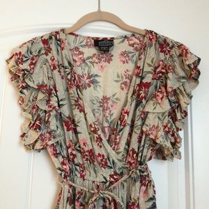 Angie A-Line Floral Dress